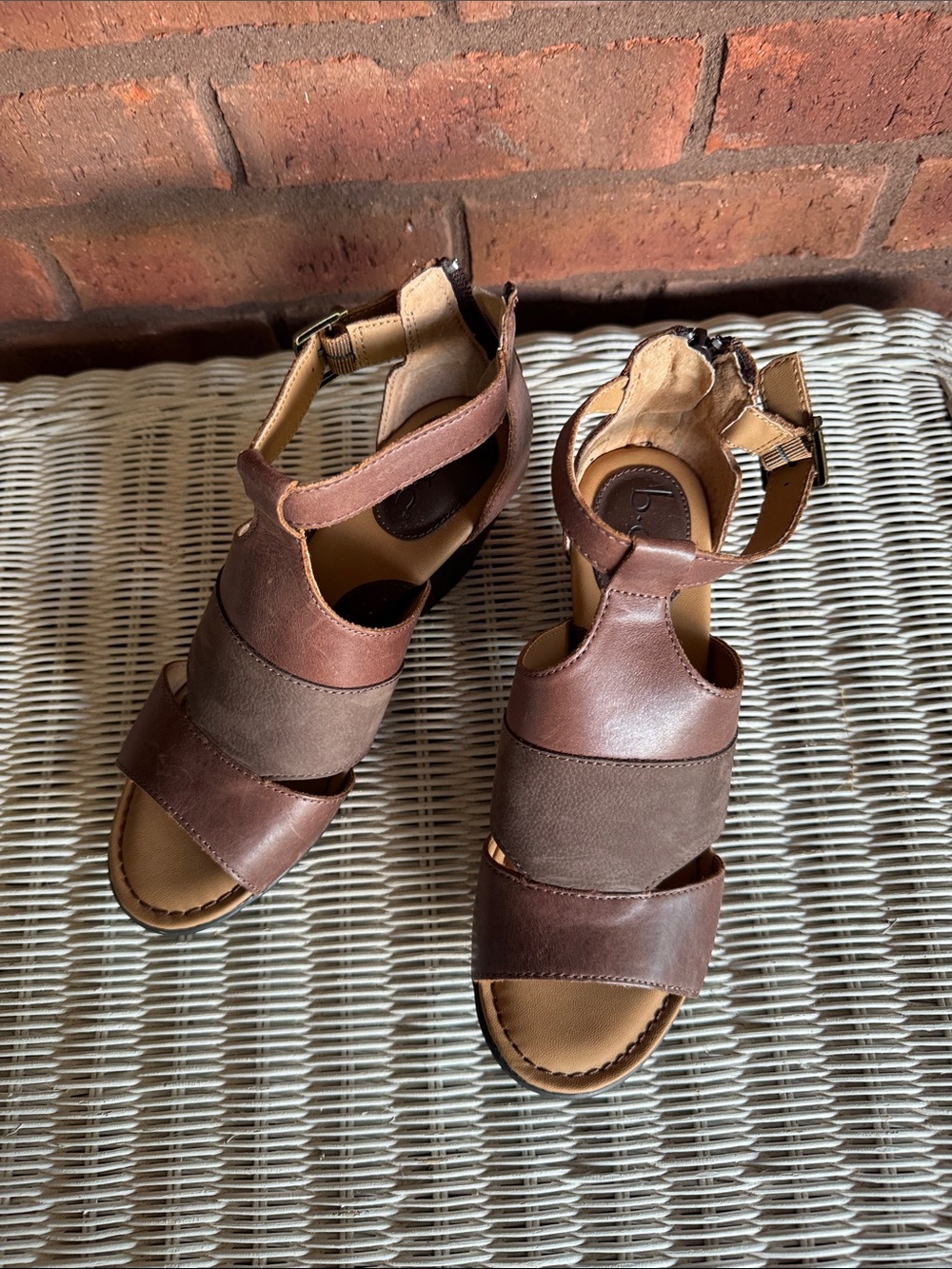 Brown Strappy Leather Sandals